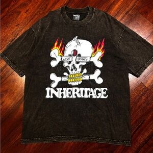 Heritage Charcoal Skull Graphic Tee